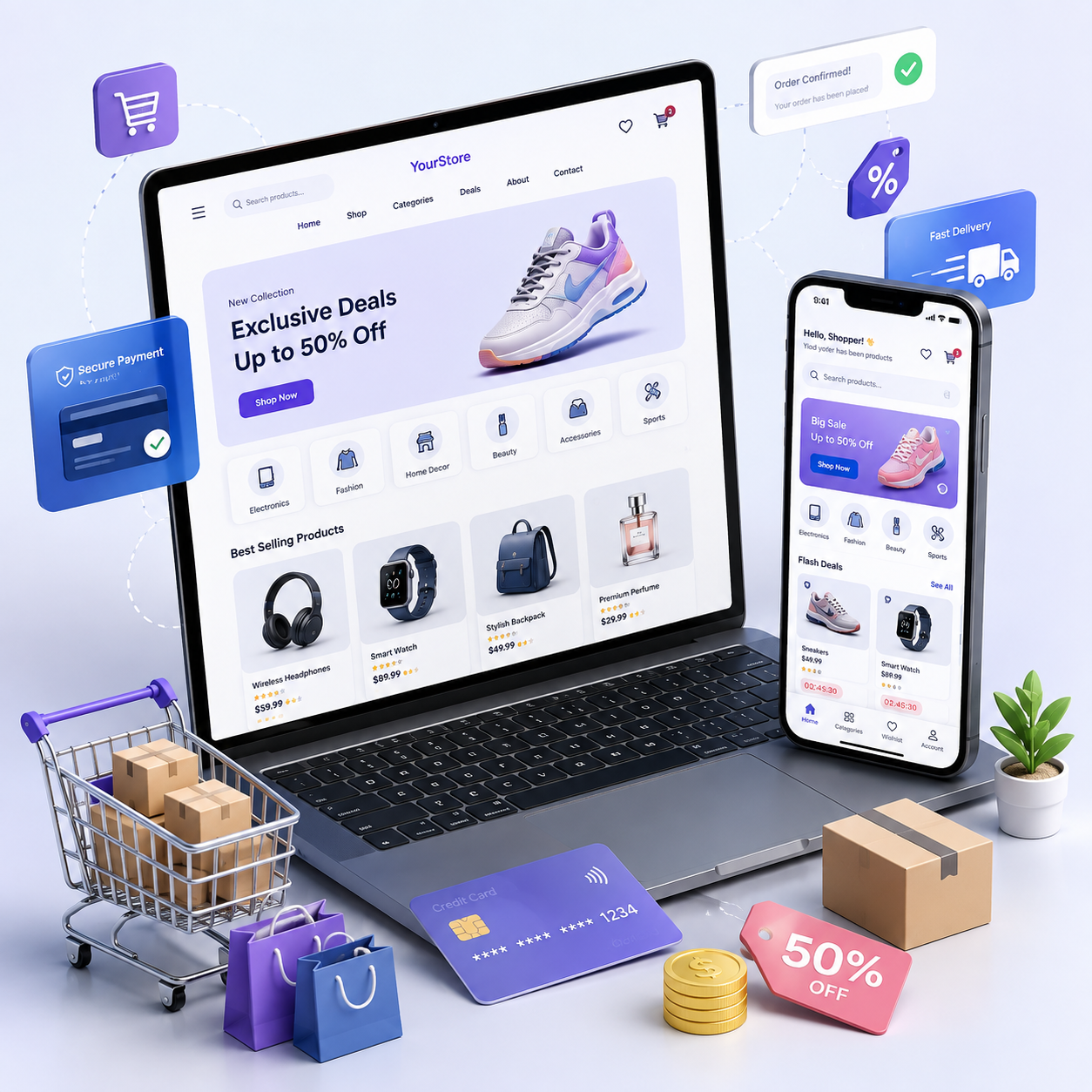 Custom E-Commerce Portals