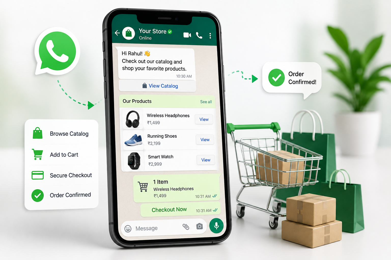WhatsApp Catalog Checkout